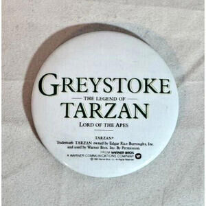 Greystoke Legend of Tarzan 1983 Promotional Advertising Movie Button Pinback